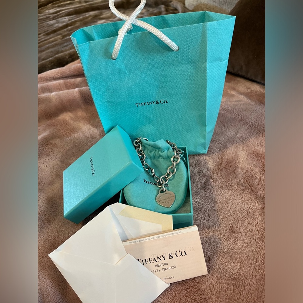Tiffany & Co. Silver Heart Tag Bracelet